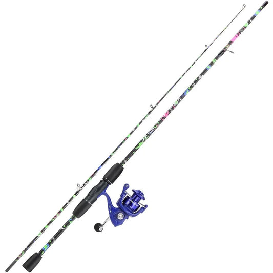 Hign-concerned Graphite Fiberglass Fishing Rod With Reel