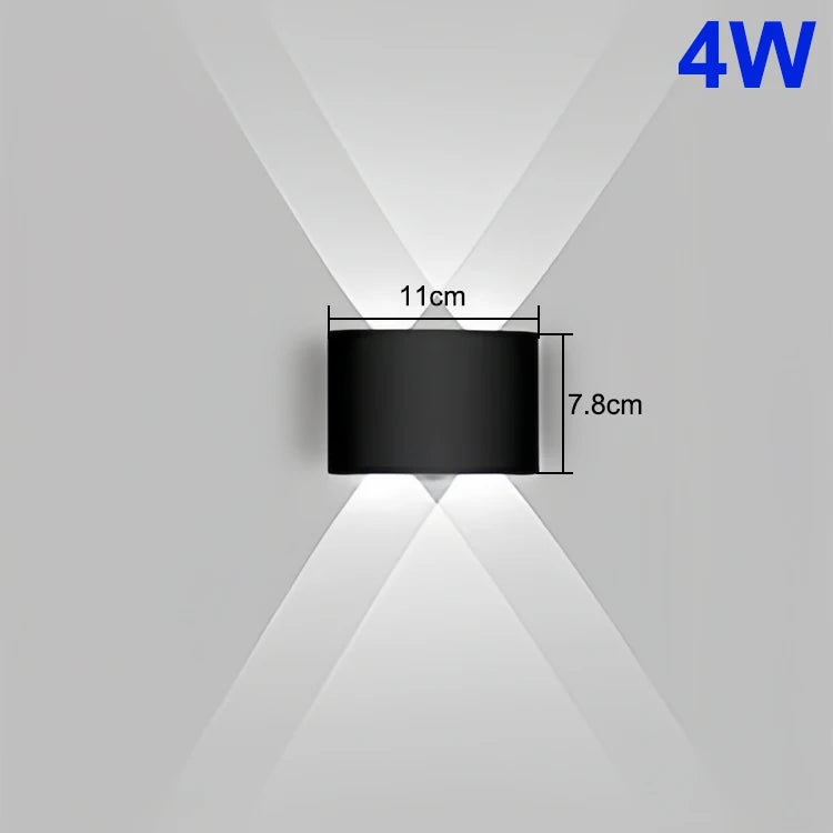 Up And Down LED Wall Lamp Waterproof Indoor Outdoor Wall Light For Bedroom