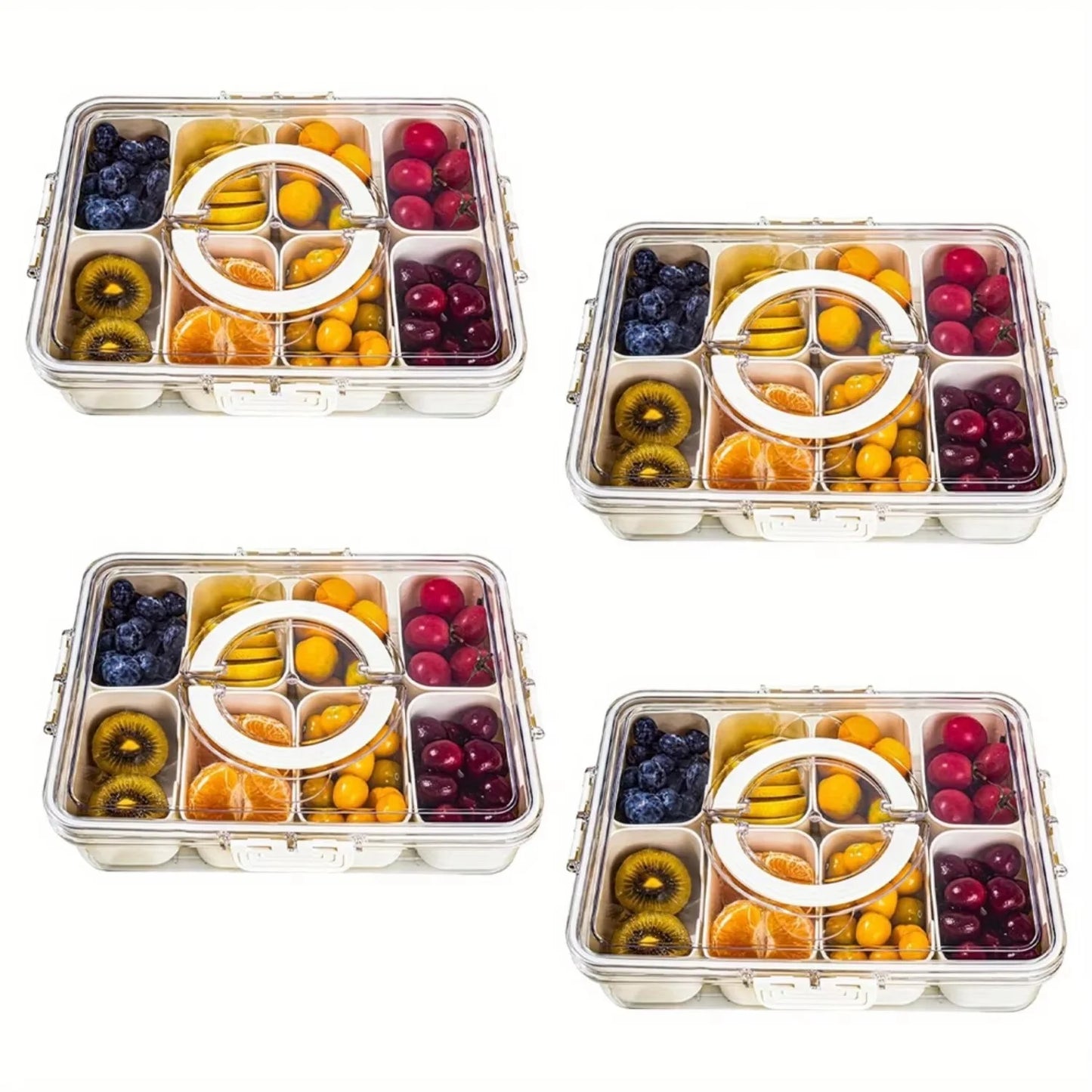 Zhejiang Divided Serving Tray With Handle 8 Compartments