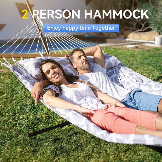 Heavy Duty Outdoor Hammock with Steel Stand for Versatile Use