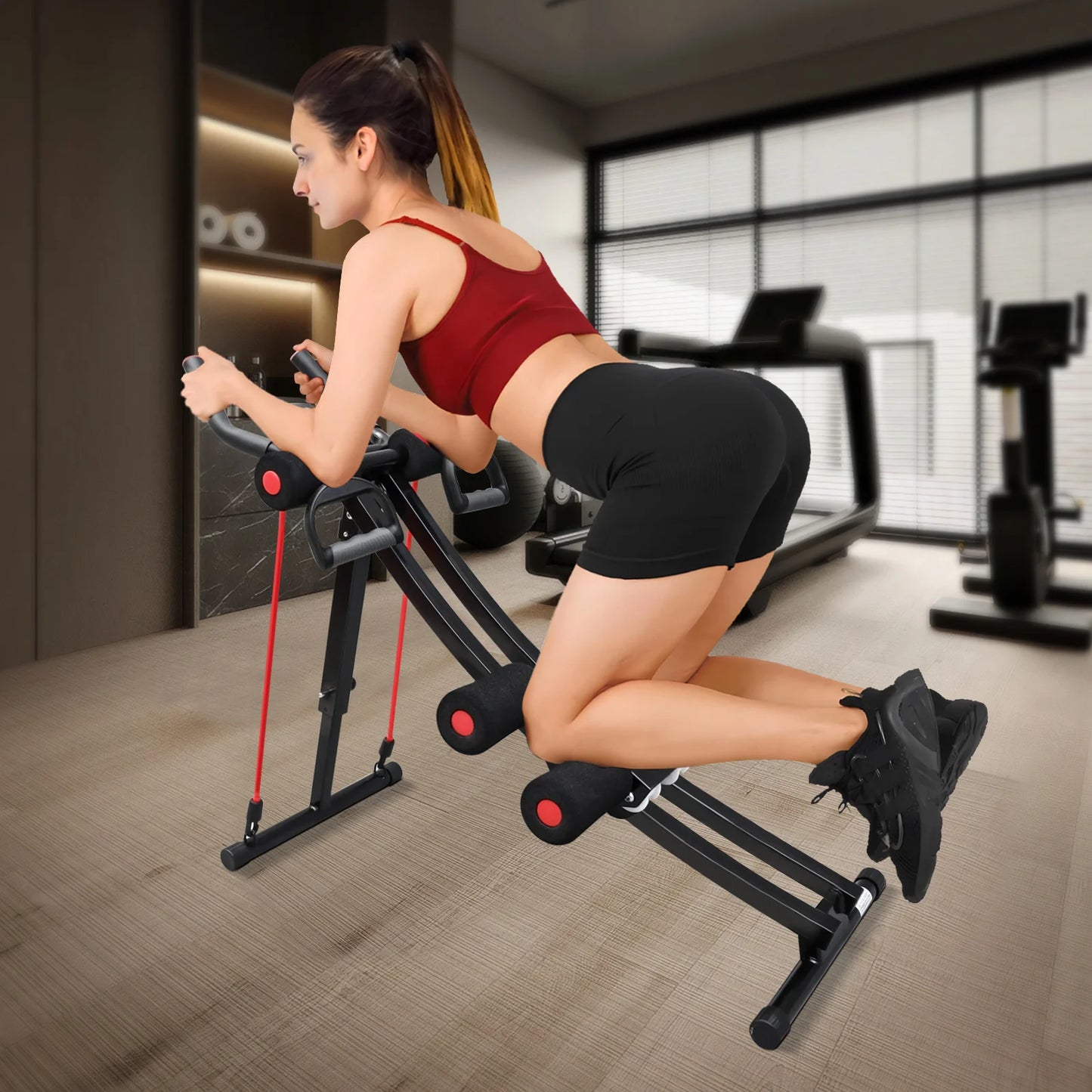 GIKPAL Foldable Ab Machine Core Trainer For Home Gym