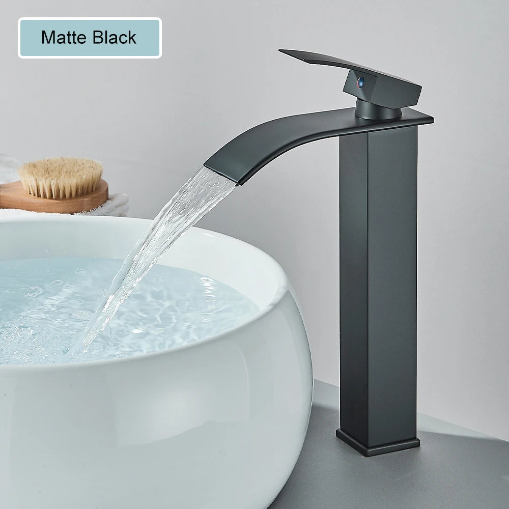 SAFLIHCAR Brass Single Hole Deck Mounted Basin Faucet