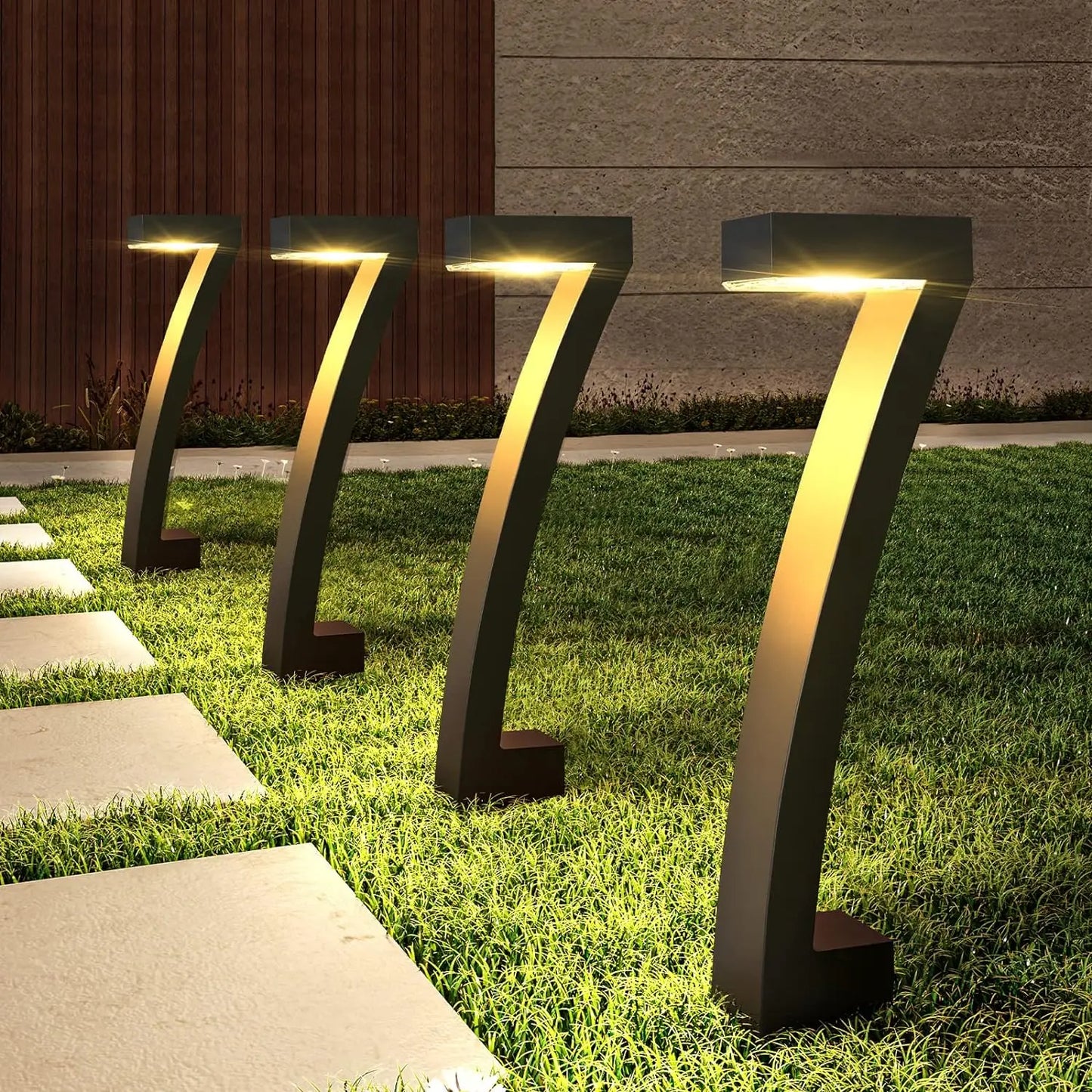 KPSTEK Solar Pathway Lights Outdoor Garden 12 Hour Auto On