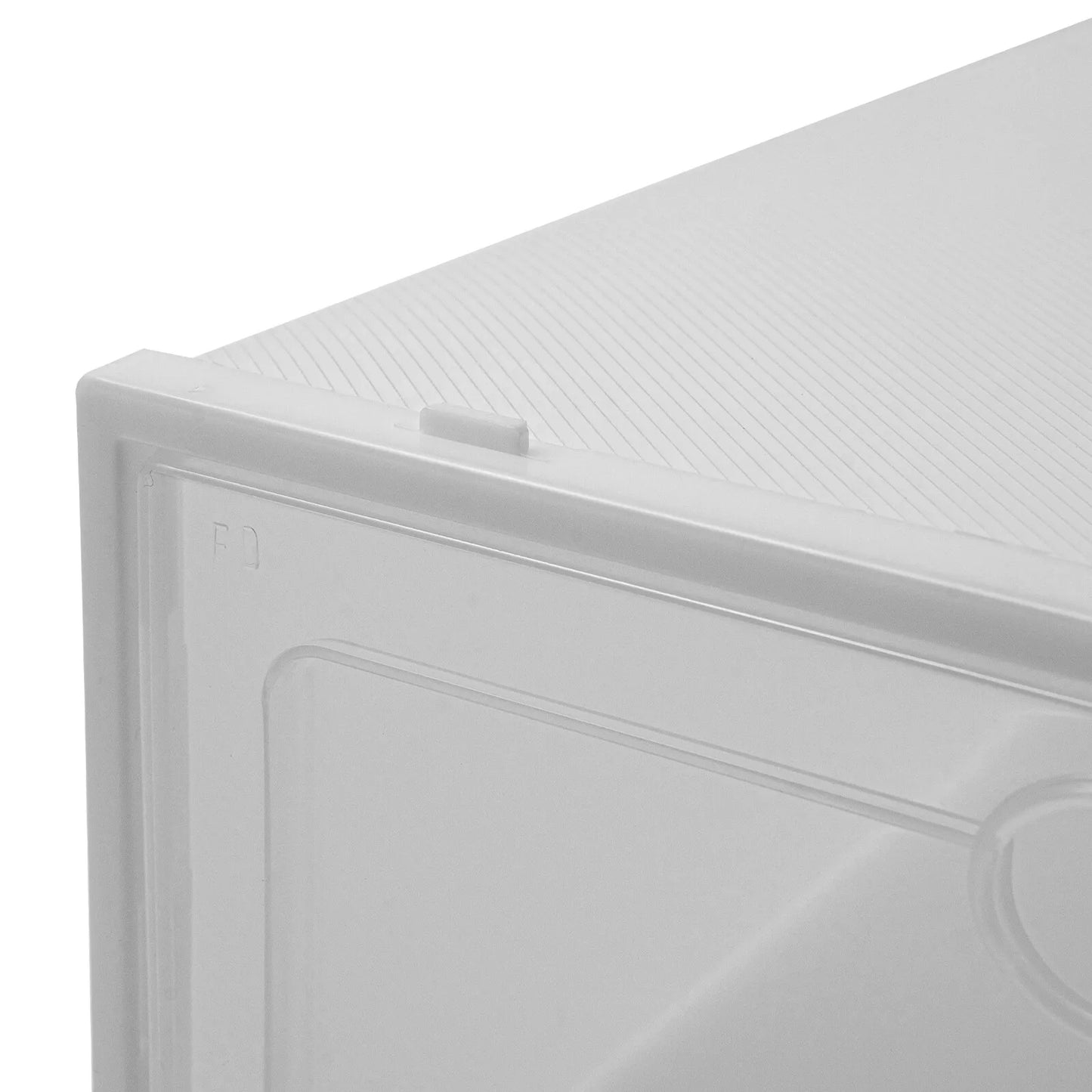 Hign 20Pcs Clear Stackable Shoe Box Organizer Plastic