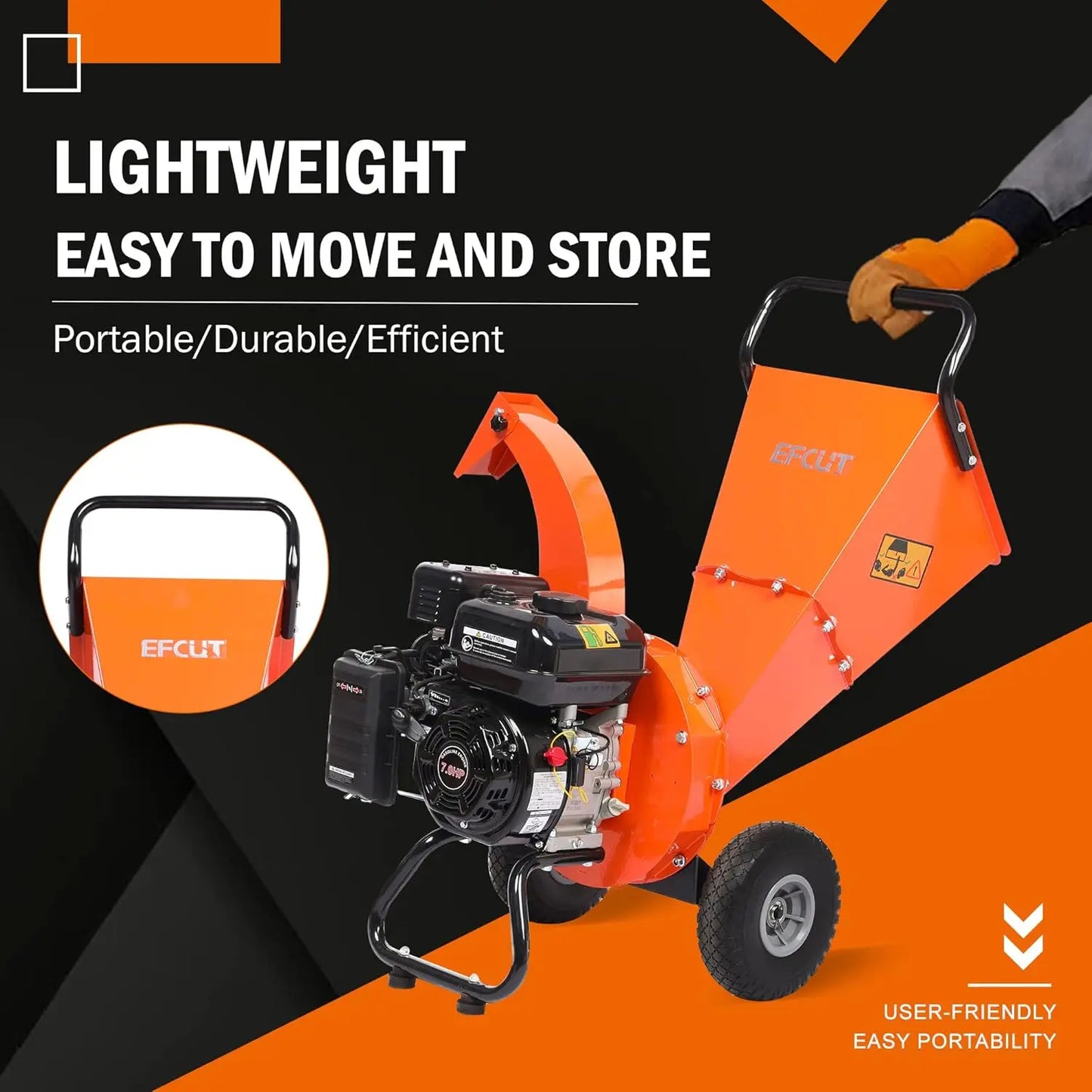 XMSJ C30 Lite Wood Chipper Shredder Mulcher Heavy Duty