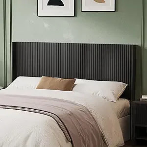 RBXC Wood Headboard Wall Mounted Rustic Farmhouse Style