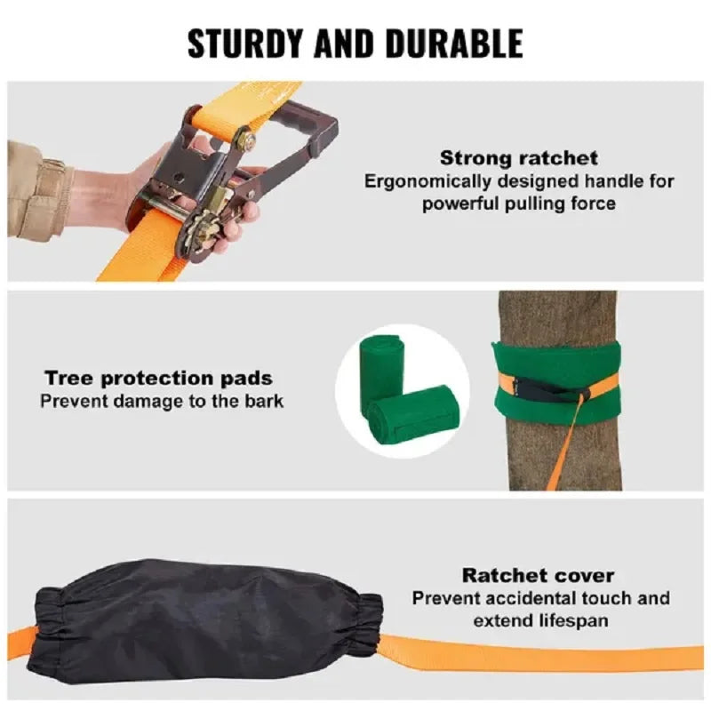 VEVOR Slackline Kit With Training Line And Accessories