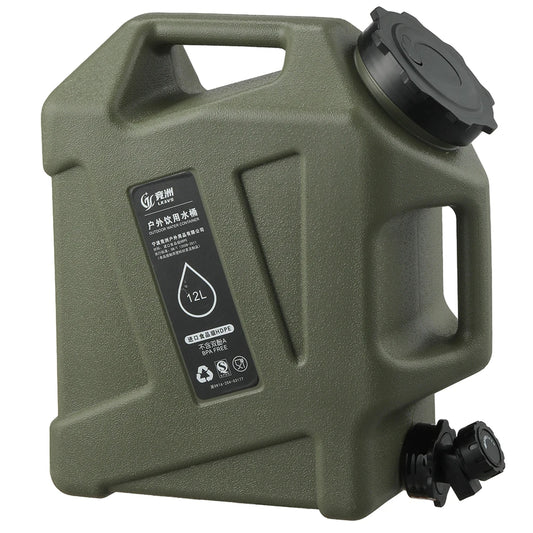 12L BPA Free Camping Water Container for Hiking and Travel