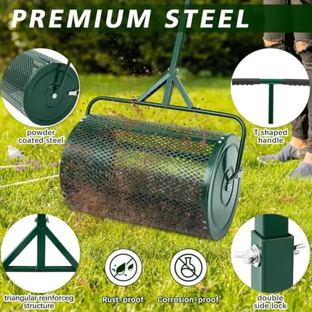 XMSJHign-concerned Lawn Care Tool Spreader Leveling Rake