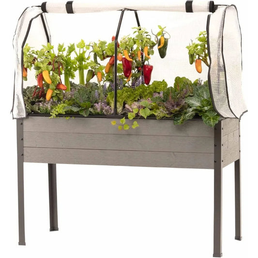 CedarCraft Elevated Spruce Planter for Deck and Patio
