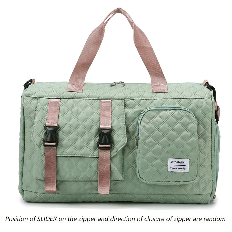 Durable Nylon Travel Duffle Bag Portable Gym Shoulder Bag