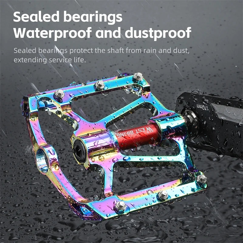 West Biking Ultralight Bicycle Pedals With 3 Bearings