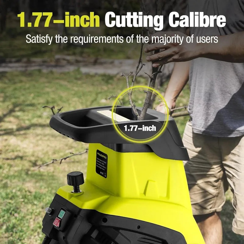 XMSJ Wood Chipper Shredder Corded Electric 15 Amp Pro