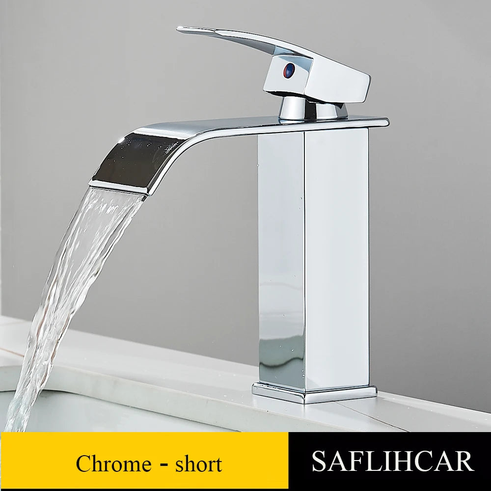 SAFLIHCAR Brass Single Hole Deck Mounted Basin Faucet