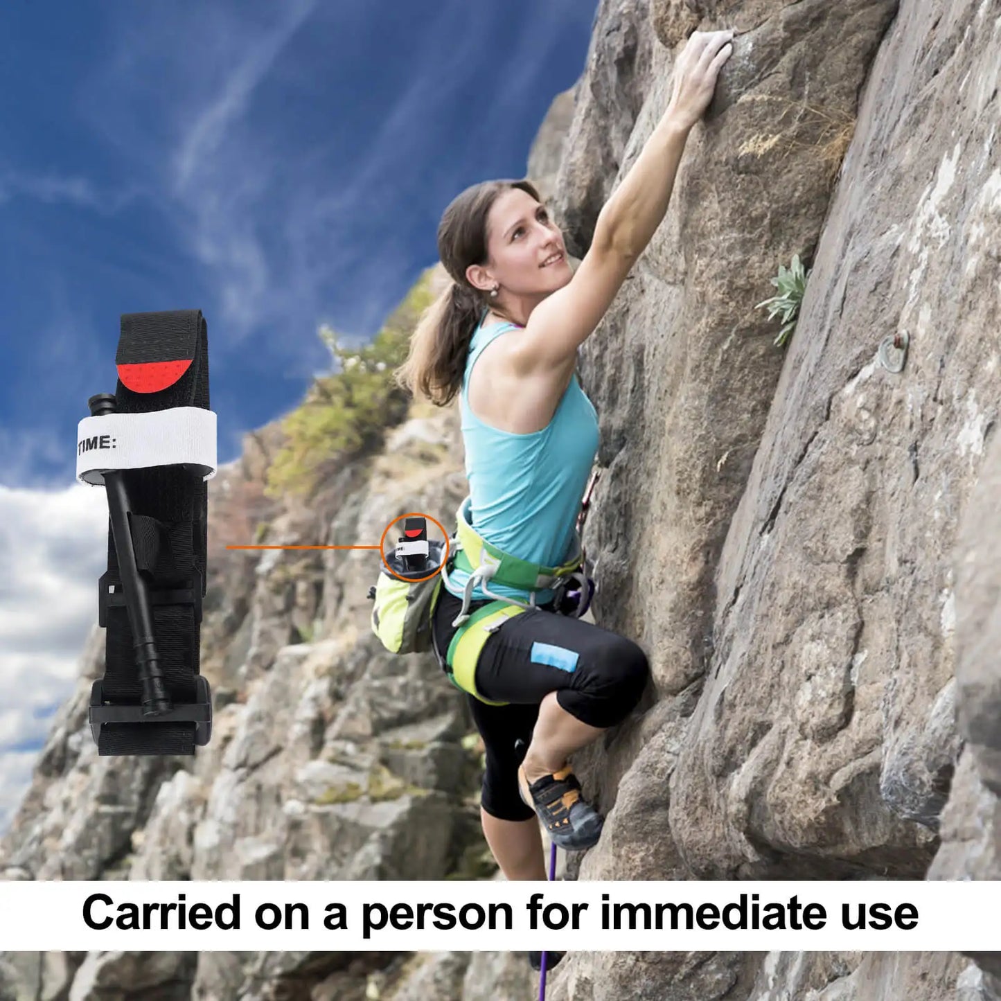 Aluminum Tourniquet Emergency Medical Spinning Belt Survival