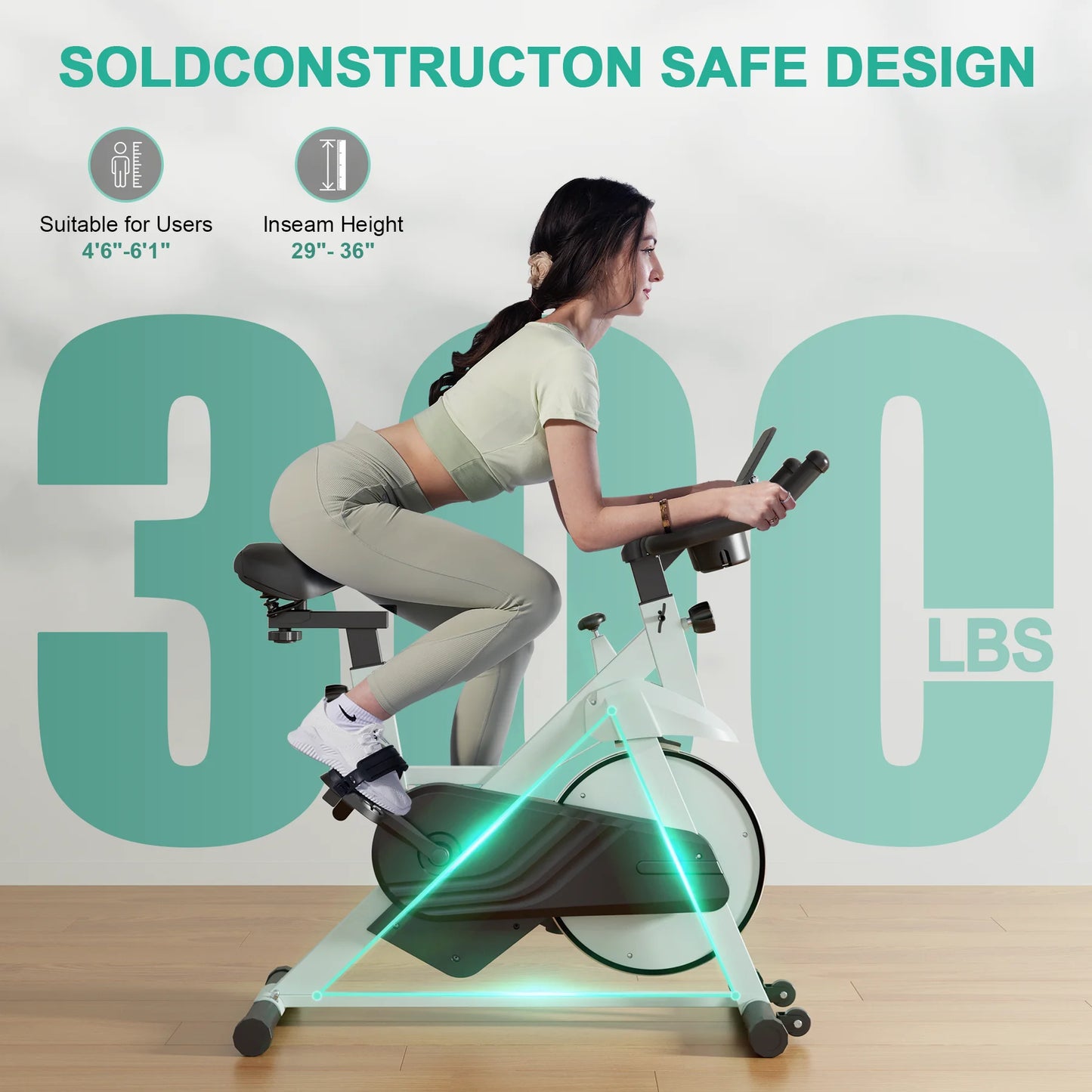 Superun Exercise Bike 32 Magnetic Resistance Bluetooth