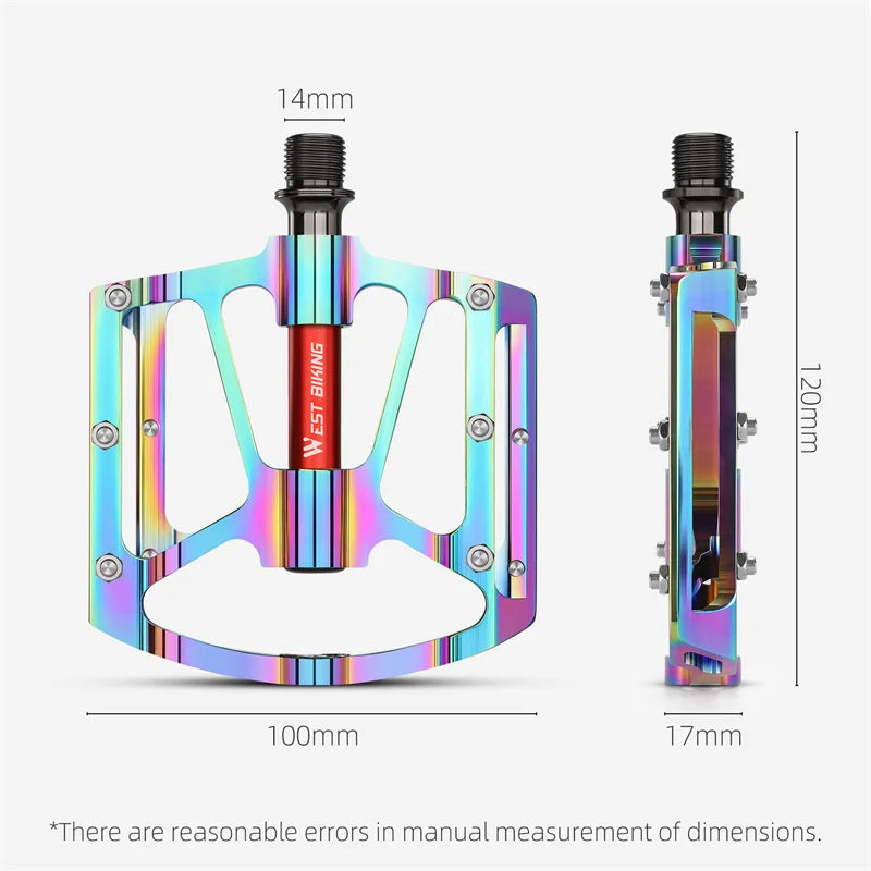 West Biking Ultralight Bicycle Pedals With 3 Bearings
