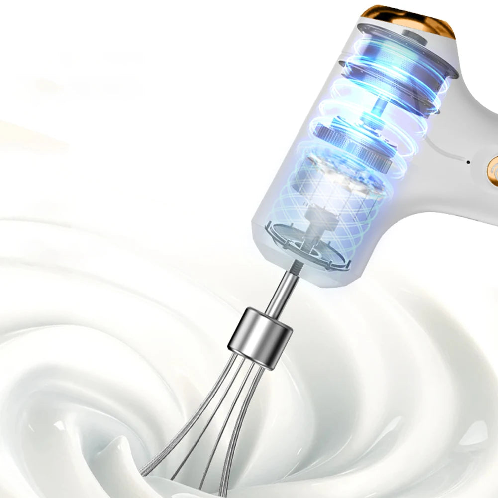 APWIKOGER Handheld Electric Mixer One Touch Speed Control
