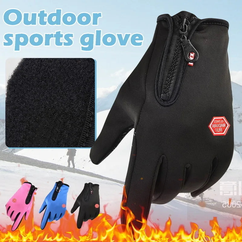 CN Winter Unisex Gloves Warm Touchscreen Waterproof Hiking