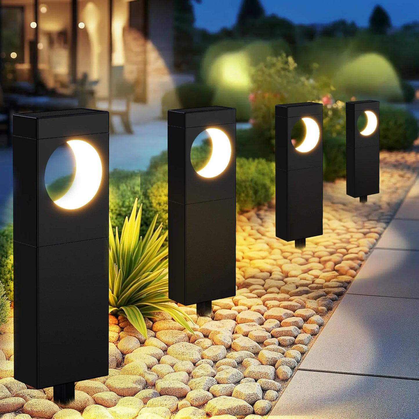 KPSTEK Solar LED Lights For Outdoor Pathway Garden Patio