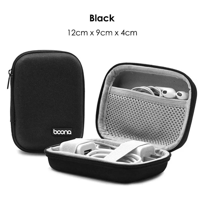 XIAOLANGCN Mini Earphone Storage Case Hard Shell Organizer