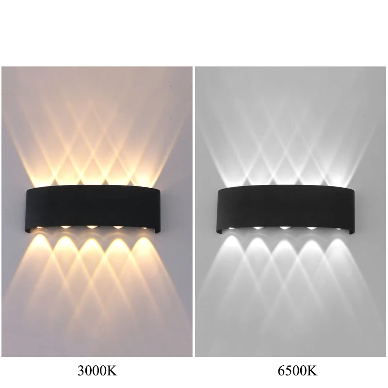 Up And Down LED Wall Lamp Waterproof Indoor Outdoor Wall Light For Bedroom