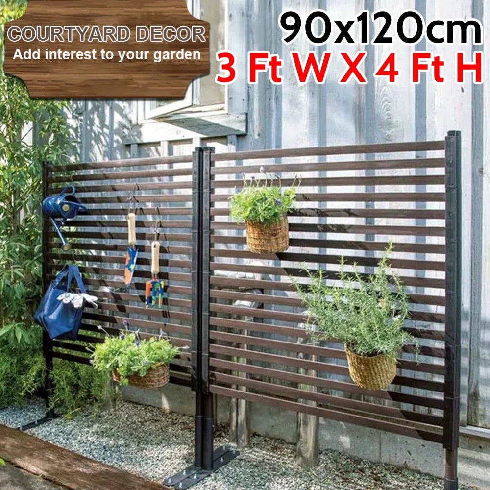 Shunmaii Metal Privacy Fence Screen PE Coated Steel