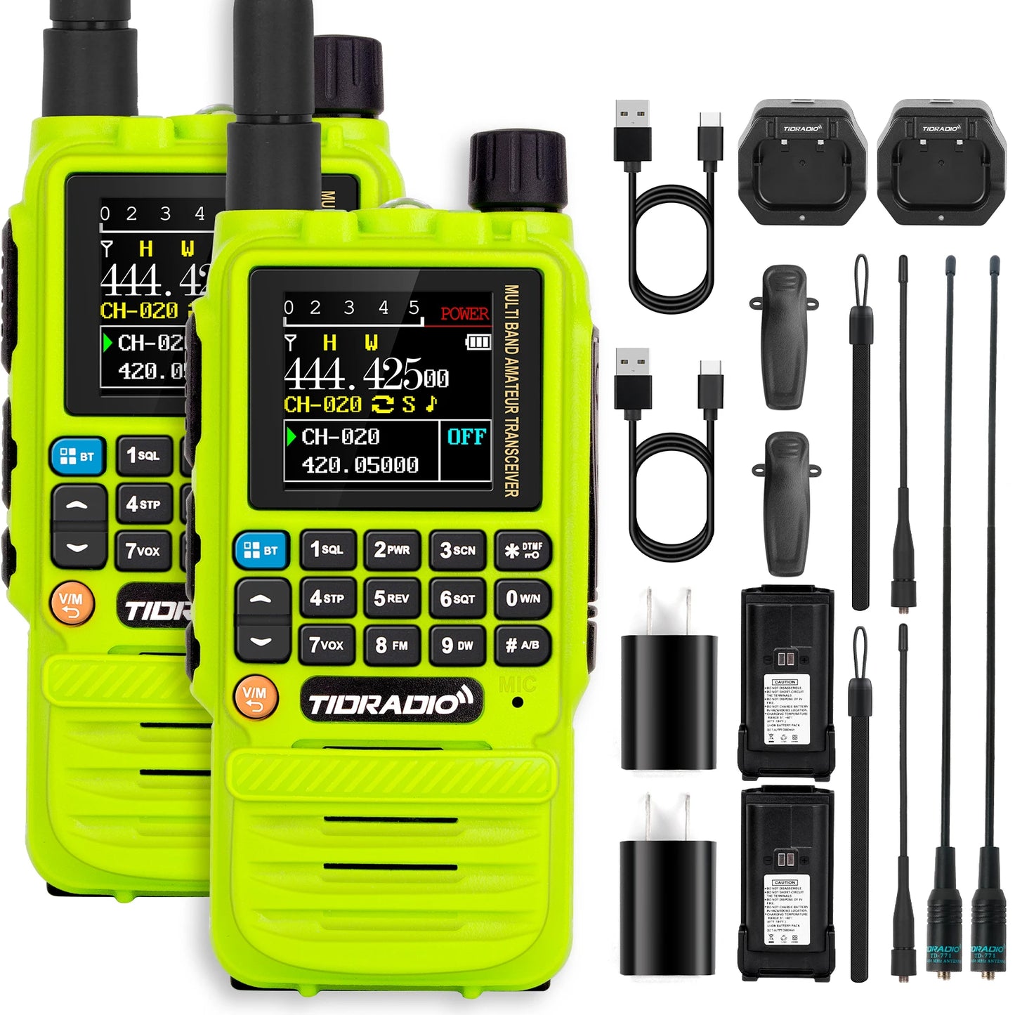 TIDRADIO H3 Walkie Talkies Long Range Wireless Set