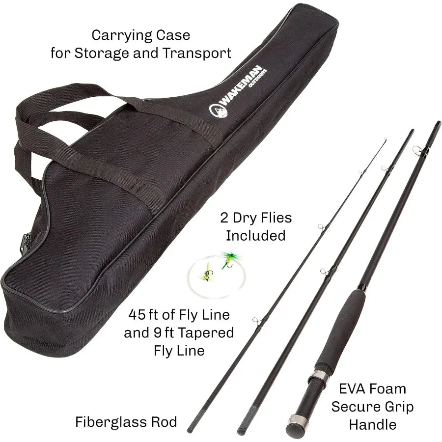 Hign Concerned Fly Fishing Rod And Reel Combo Carry Case