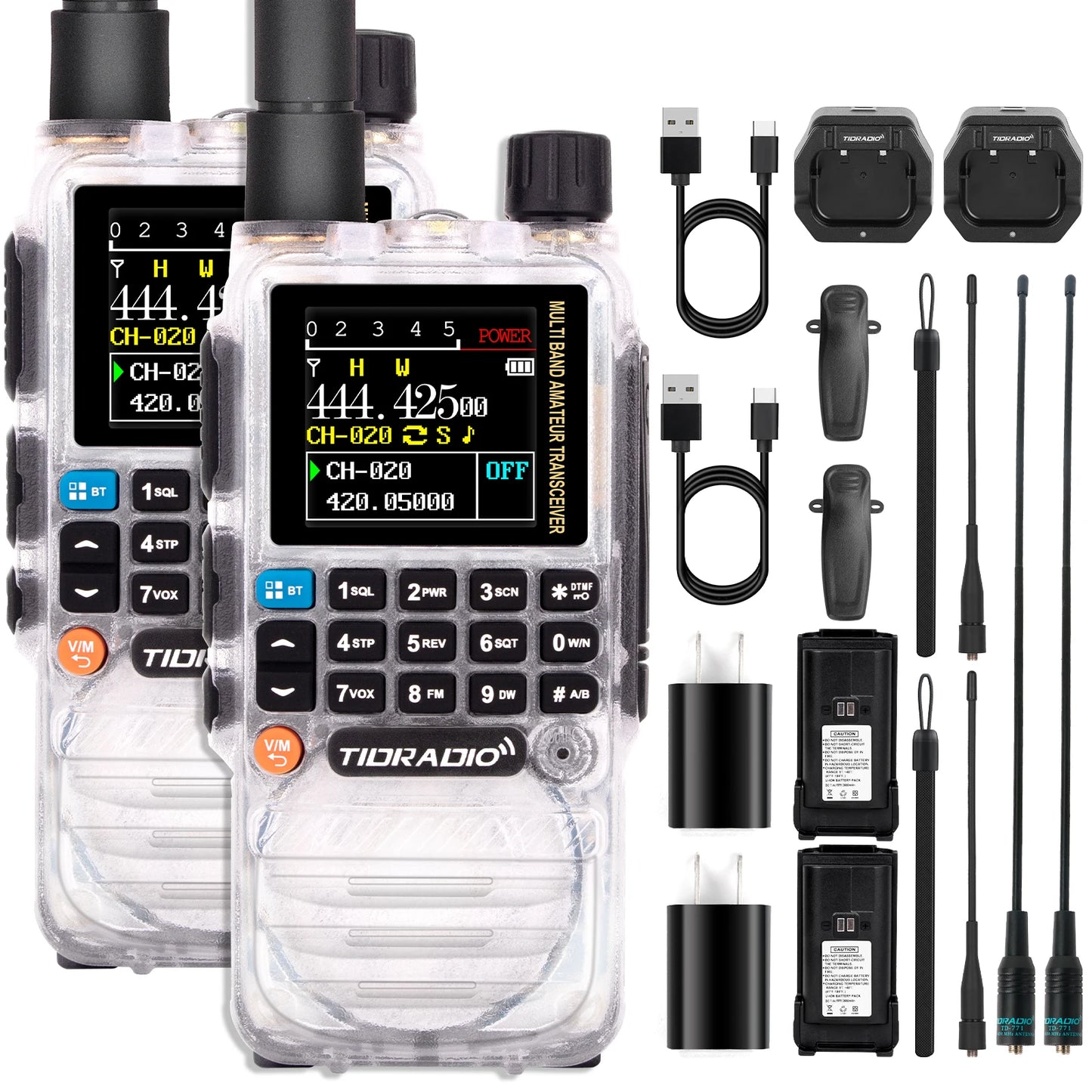 TIDRADIO H3 Walkie Talkies Long Range Wireless Set