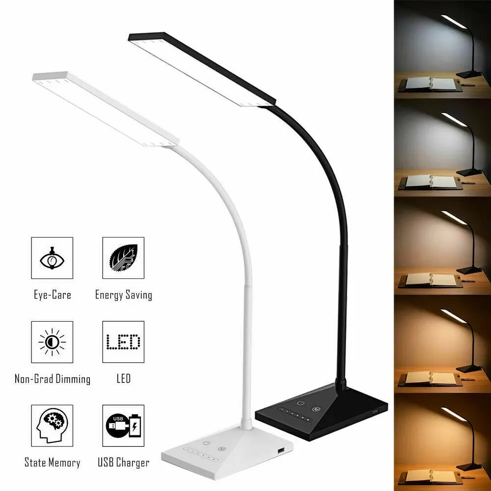 12W 72LED Desk Lamp Flexible Touch Sensor LED Reading Dimmable Lamp Night Light