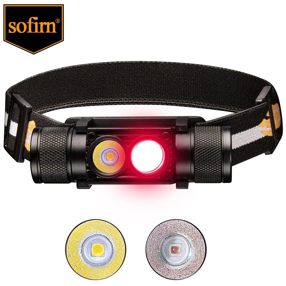 Sofirn H25LR LED Rechargeable Headlamp with Bright White Light