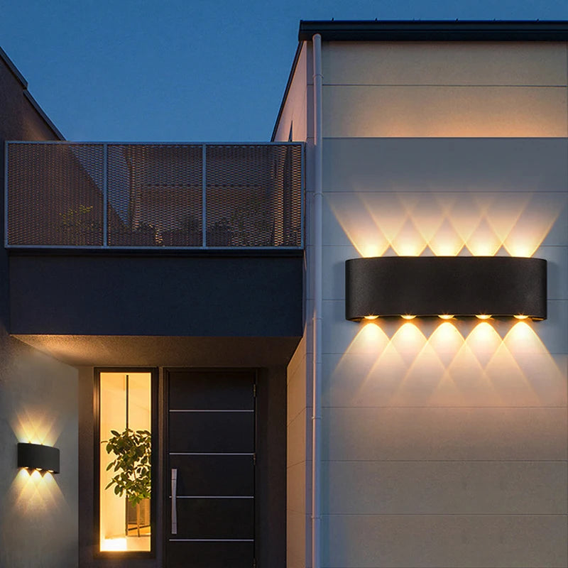 Up And Down LED Wall Lamp Waterproof Indoor Outdoor Wall Light For Bedroom