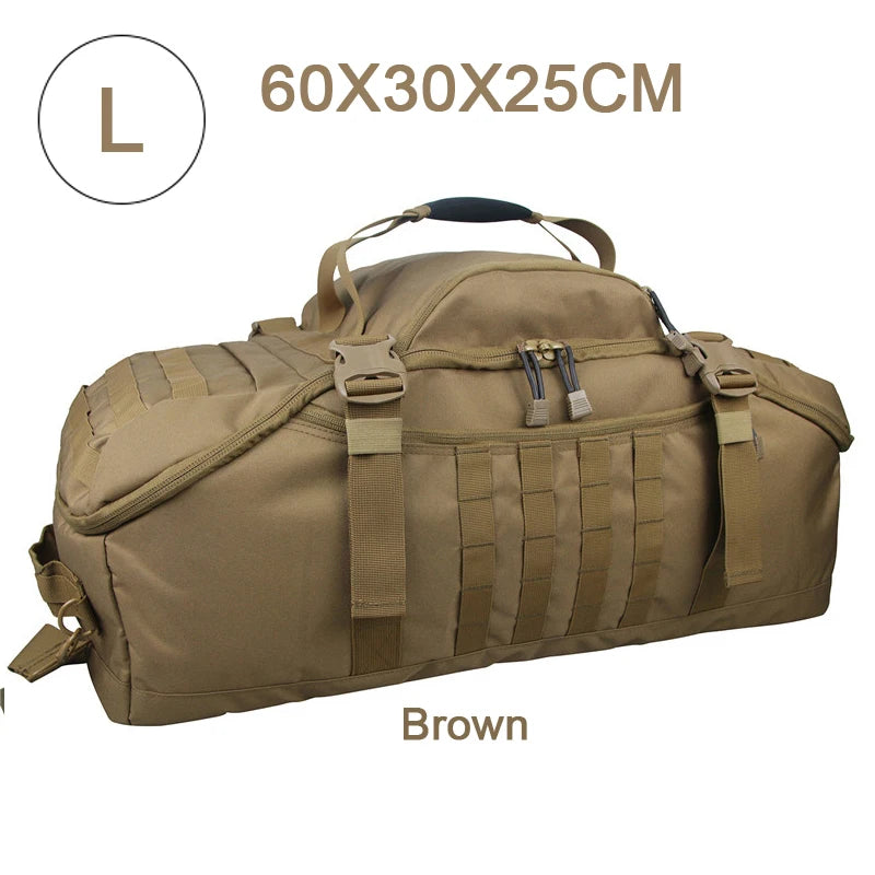 QCN Travel Bag Molle Tactical Gym Duffle For Camping