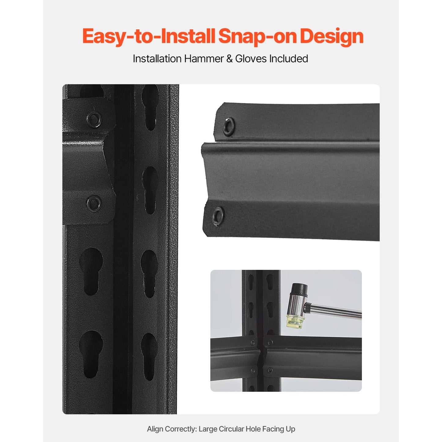 VEVOR 5 Tier Garage Storage Shelves Heavy Duty Metal Rack