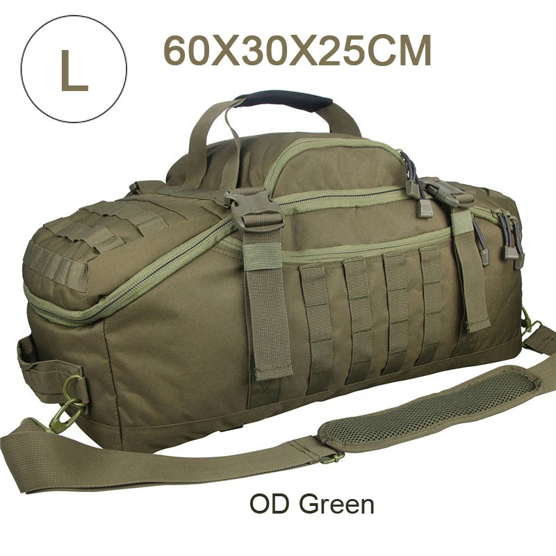 QCN Travel Bag Molle Tactical Gym Duffle For Camping