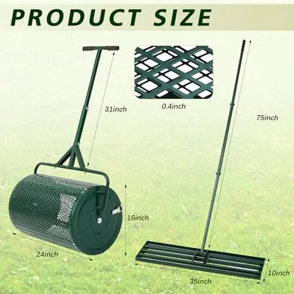 XMSJHign-concerned Lawn Care Tool Spreader Leveling Rake