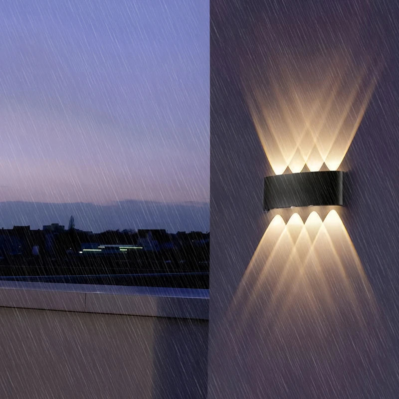 Up And Down LED Wall Lamp Waterproof Indoor Outdoor Wall Light For Bedroom