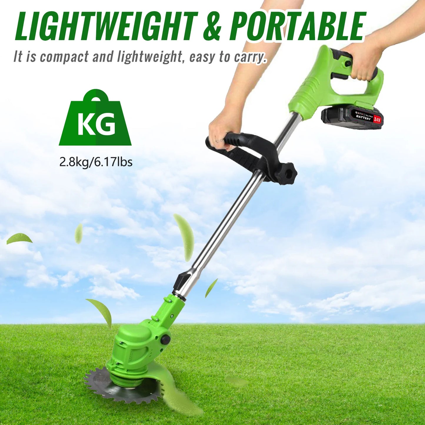 Brushless Weed Trimmer Cordless String Cutter 2 in 1