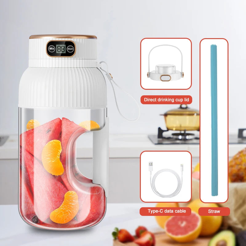 Portable USB Juicer Blender for Fruits and Smoothies