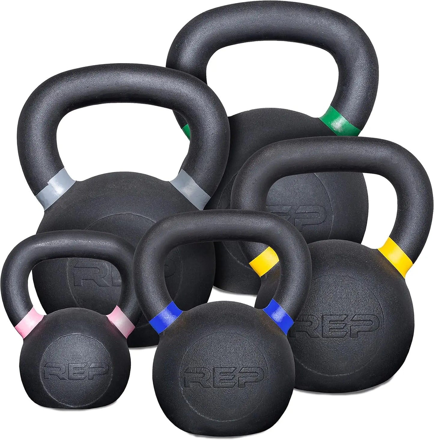 Fitness Kettlebells Set With LB And KG Markings Weights