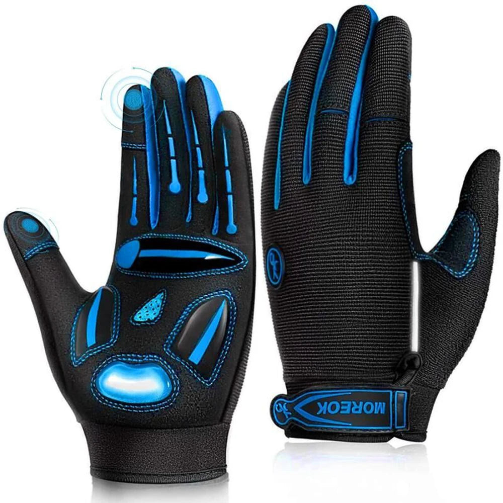 MOREOK Racing MTB Gloves Breathable Non Slip Touchscreen