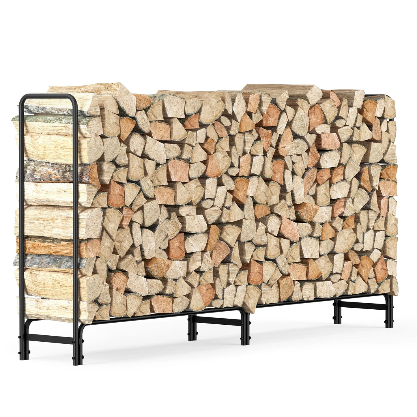 Outdoor Fire Wood Log Rack For Fireplace Heavy Duty Storage