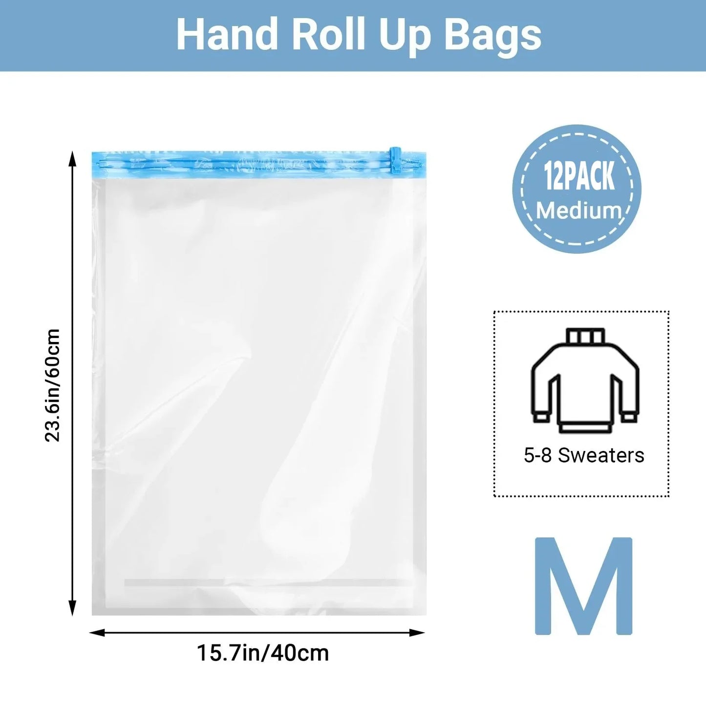 Space Saver Travel Storage Bags No Pump Vacuum