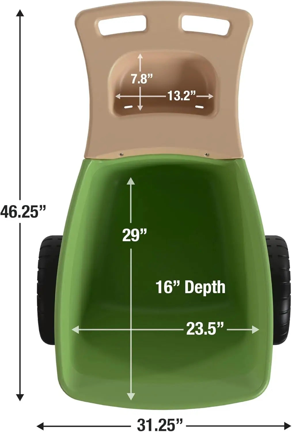 Easy Haul Wheelbarrow With Garden Tool Storage Tray