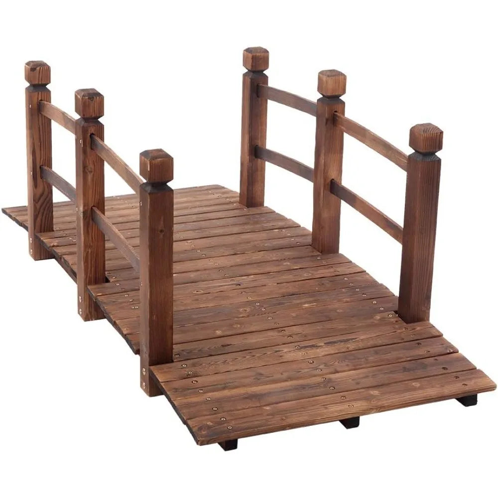 Feature Garden Arch Bridge Wooden Footbridge For Backyards