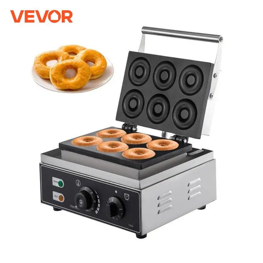 Vevor 6 Hole Electric Donut Maker Non Stick Kitchen Appliance