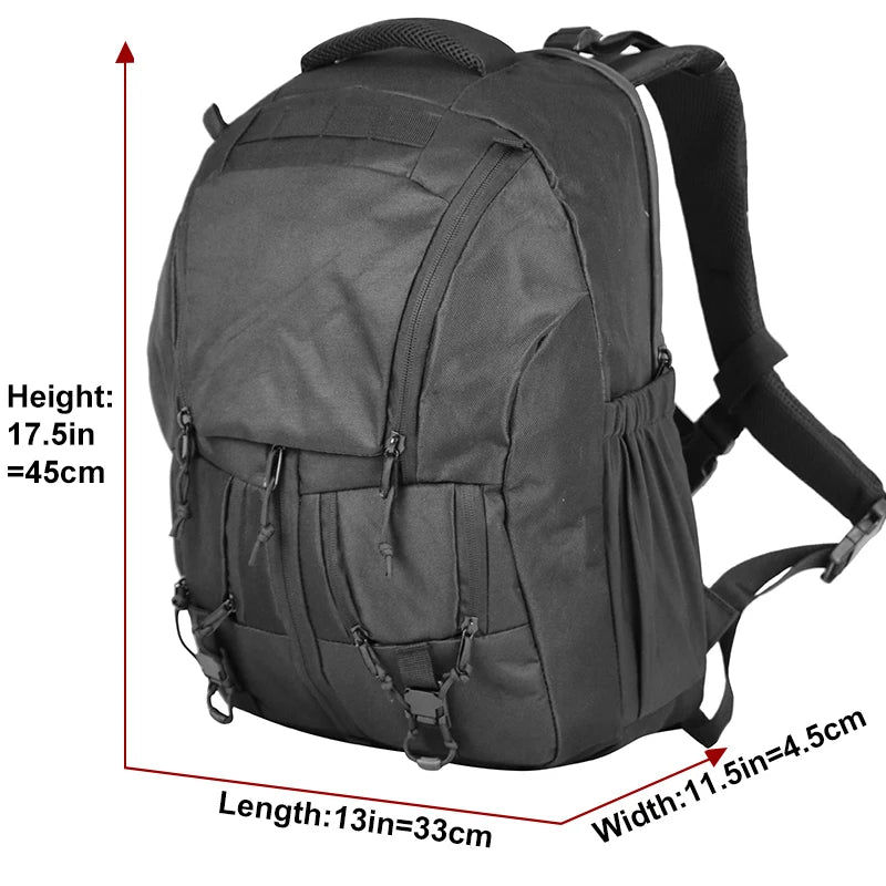 LQARMY Army Tactical Backpack Rucksack for Hiking Outdoors