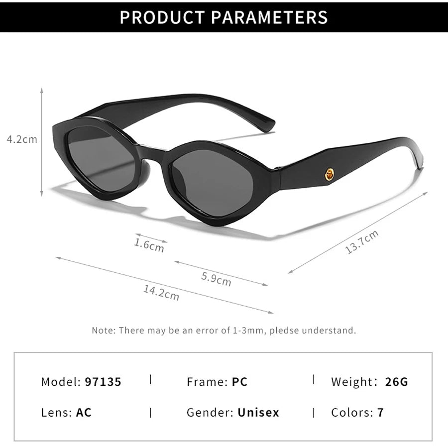 Designer Fashion Vintage Cat Eye Sunglasses UV400 for Women