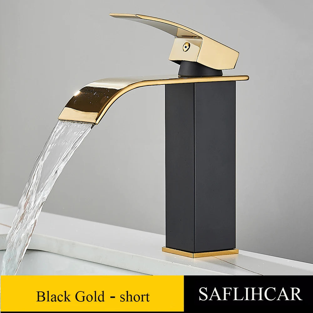 SAFLIHCAR Brass Single Hole Deck Mounted Basin Faucet